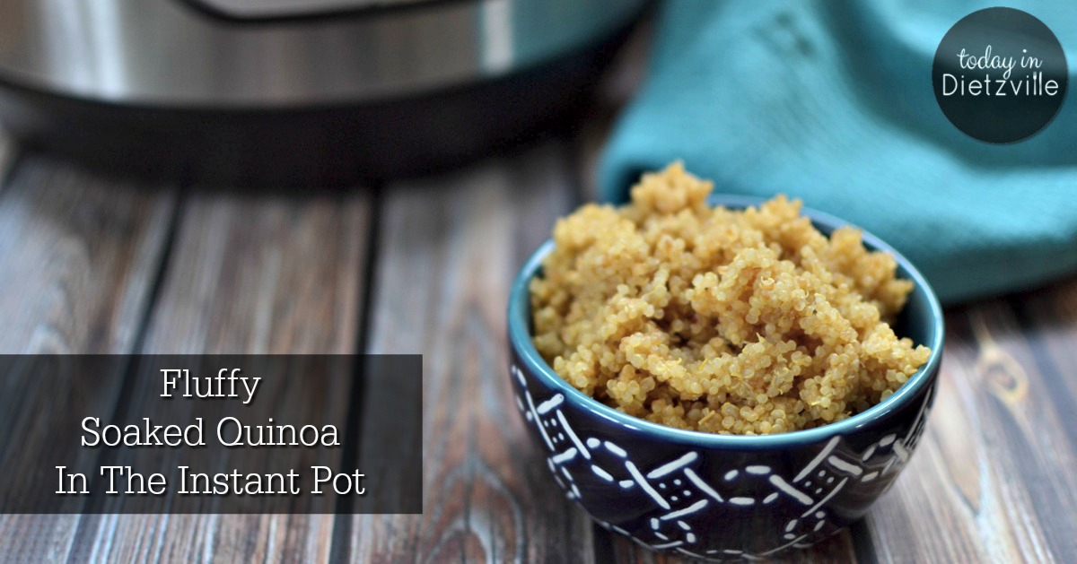 Fluffy Soaked Quinoa In The Instant Pot (nourishing, glutenfree)