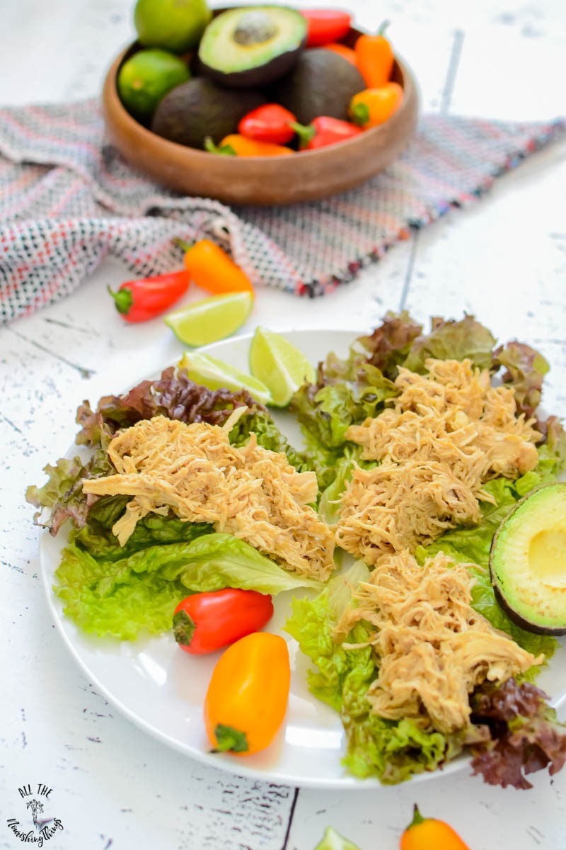 Super Simple Instant Pot Salsa Verde Chicken - Slow Cooker, too! (paleo, keto, Whole30)-image