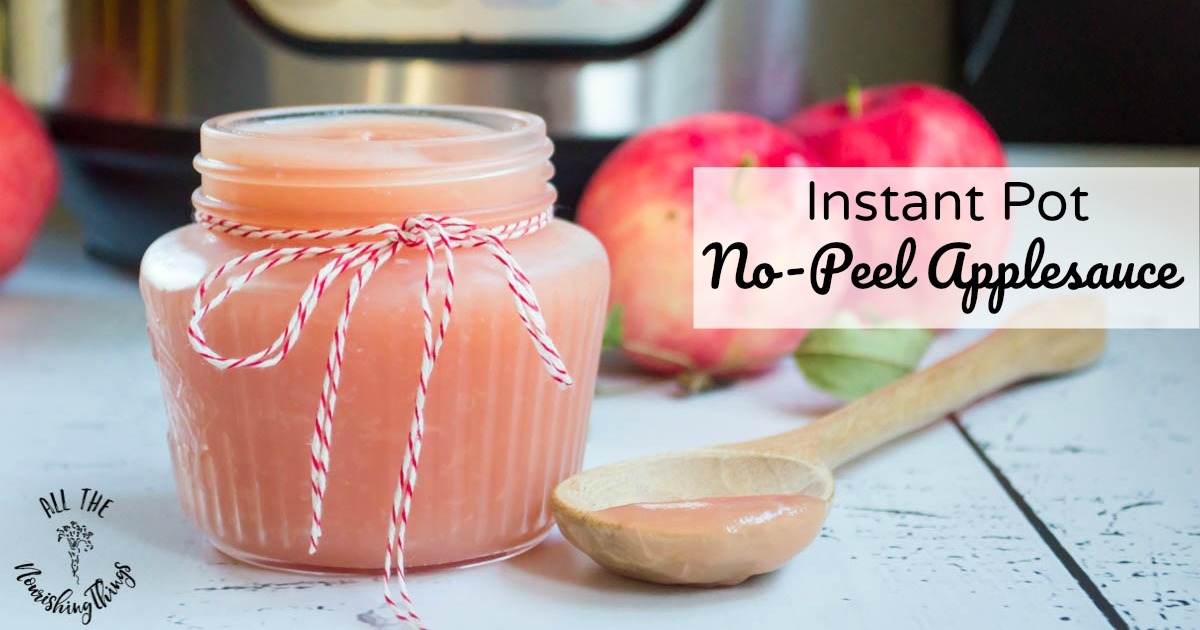 Instant Pot NoPeel Applesauce (Whole30, paleo, vegan)